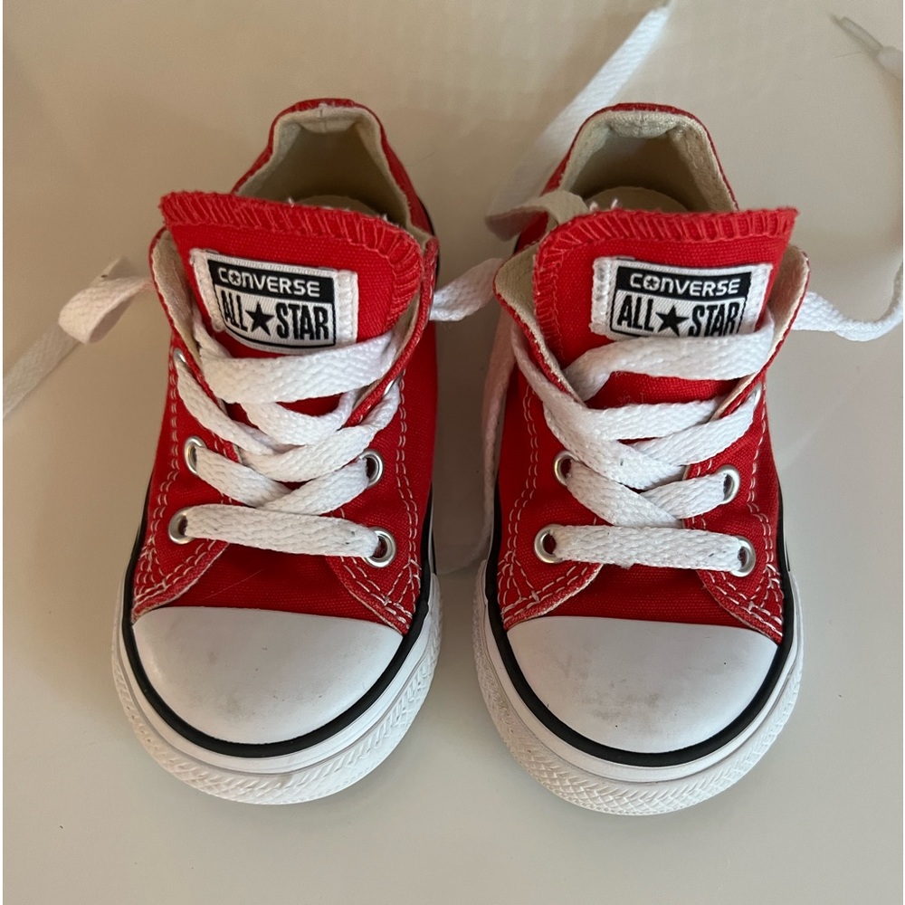Toddler Size 7 Red Converse